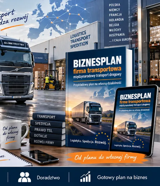 BIZNESPLAN firma transportowa (krajowy i międzynarodowy transport drogowy towarów) - wzór PDF do dotacji