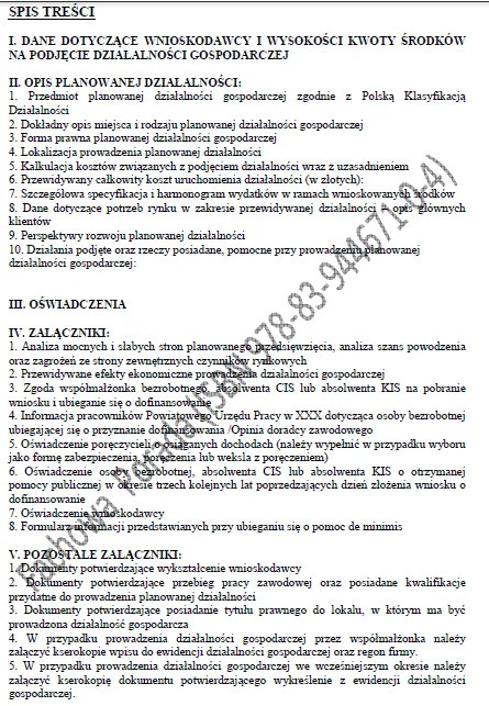 BIZNESPLAN kwatery pracownicze (pokoje i noclegi dla pracowników) - wzór PDF do dotacji