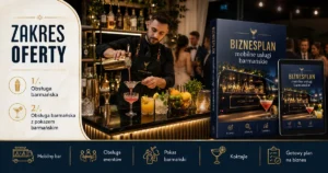 Biznesplan mobilne usługi barmańskie (mobilny bar i pokazy) - wzór PDF do dotacji 