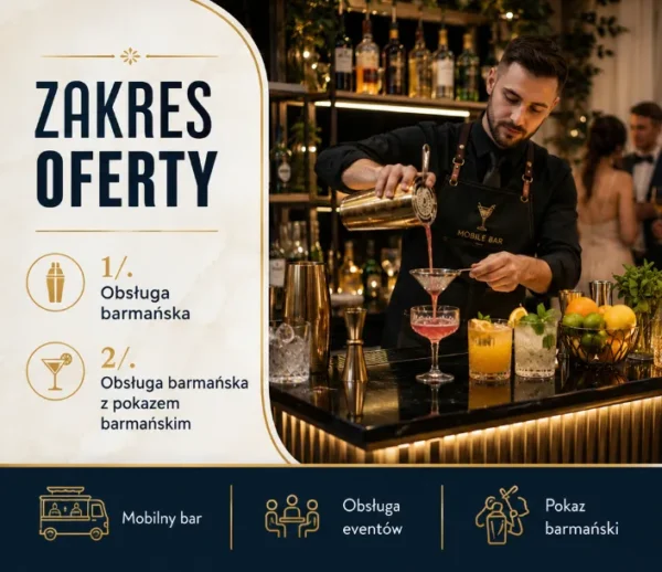BIZNESPLAN mobilne usługi barmańskie (mobilny bar i pokazy) - wzór PDF do dotacji