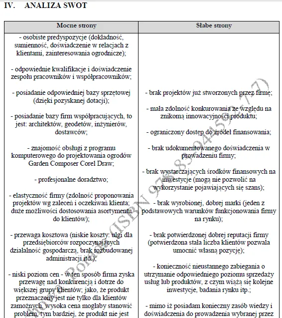 Biznesplan pielęgnacja ogrodów (firma ogrodnicza i prace sezonowe) - wzór PDF do dotacji-2 BIZNESPLAN pielęgnacja ogrodów (firma ogrodnicza i prace sezonowe) - wzór PDF do dotacji