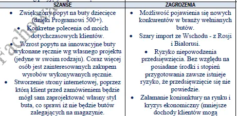 BIZNESPLAN produkcja butów wełnianych (rękodzieło i obuwie handmade) - wzór PDF do dotacji