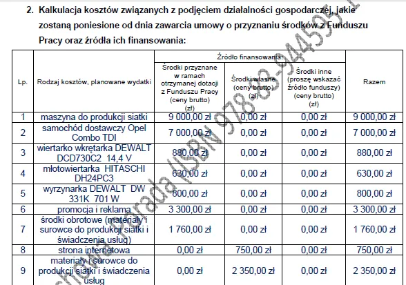Biznesplan produkcja siatki ogrodzeniowej i firma budowlana (ogrodzenia, montaż i roboty wykończeniowe) - wzór PDF do dotacji-6 BIZNESPLAN produkcja siatki ogrodzeniowej i firma budowlana (ogrodzenia, montaż i roboty wykończeniowe) - wzór PDF do dotacji