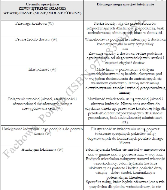 BIZNESPLAN salon fryzjerski (strzyżenie, koloryzacja i pielęgnacja włosów) - wzór PDF do dotacji
