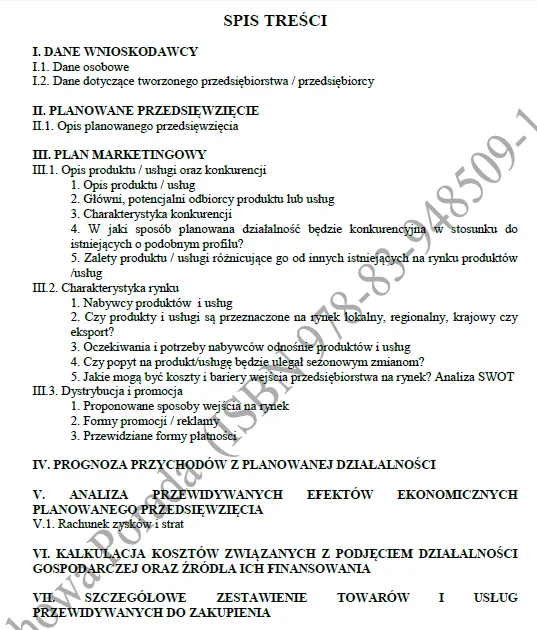Biznesplan salon masażu (masaże relaksacyjne i orientalne) - wzór PDF do dotacji-1 BIZNESPLAN salon masażu (masaże relaksacyjne i orientalne) - wzór PDF do dotacji