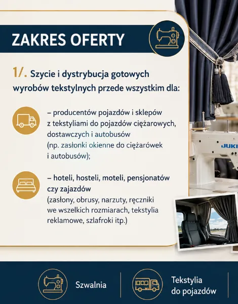 BIZNESPLAN szwalnia ze sklepem internetowym (tekstylia dla hoteli i transportu) - wzór PDF do dotacji