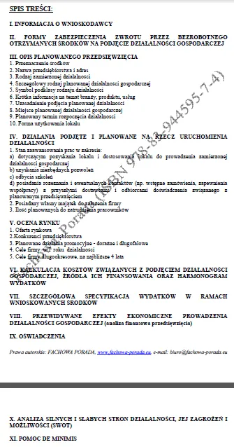 BIZNESPLAN usługi ślusarsko-spawalnicze i hydrauliczne (bramy, balustrady, spawanie i instalacje) - wzór PDF do dotacji