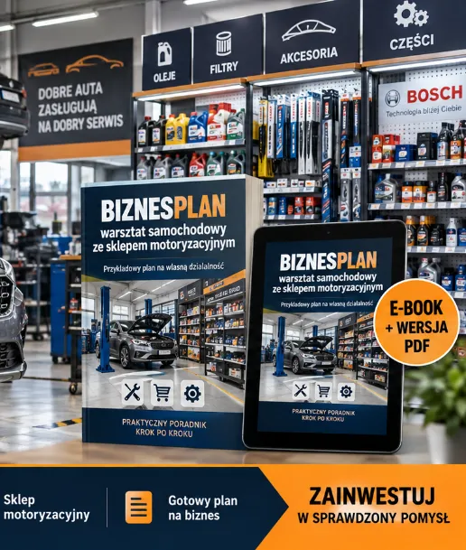 BIZNESPLAN warsztat samochodowy ze sklepem motoryzacyjnym - wzór PDF do dotacji