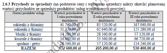BIZNESPLAN własna marka odzieżowa ze sklepem internetowym - wzór PDF do dotacji