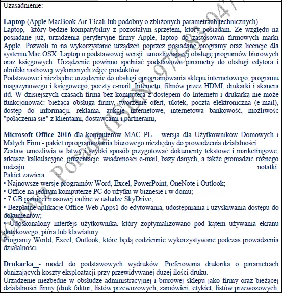 BIZNESPLAN własna marka odzieżowa ze sklepem internetowym - wzór PDF do dotacji