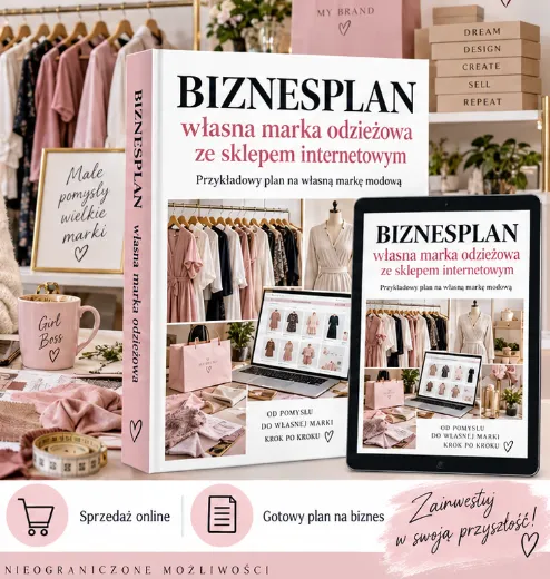 BIZNESPLAN własna marka odzieżowa ze sklepem internetowym - wzór PDF do dotacji
