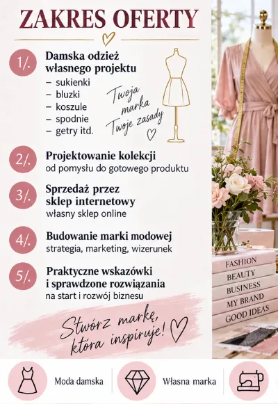 BIZNESPLAN własna marka odzieżowa ze sklepem internetowym - wzór PDF do dotacji