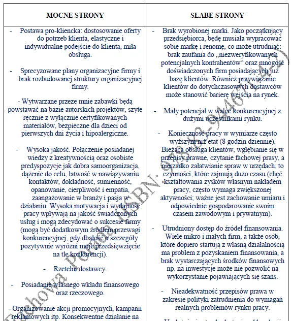Biznesplan zabawki i dekoracje dla dzieci (sklep internetowy z rękodziełem i własną szwalnią) - wzór PDF do dotacji-2 BIZNESPLAN zabawki i dekoracje dla dzieci (sklep internetowy z rękodziełem i własną szwalnią) - wzór PDF do dotacji