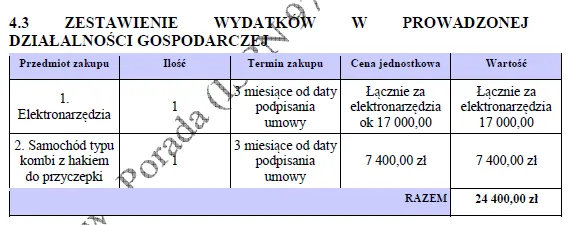 BIZNESPLAN zakład ślusarsko-spawalniczy (bramy, balustrady i konstrukcje metalowe) - wzór PDF do dotacji